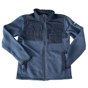 The North Face Blue Front Range Fleece Full Zip Hooded Jacket | Mens Large